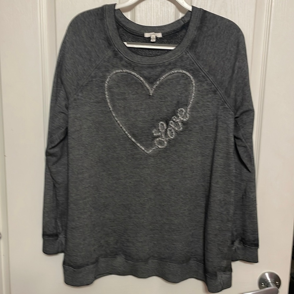 Maurices Embroidered LOVE sweatshirt